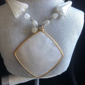 70’s Mexican Agate Carved Pendant Necklace and silver